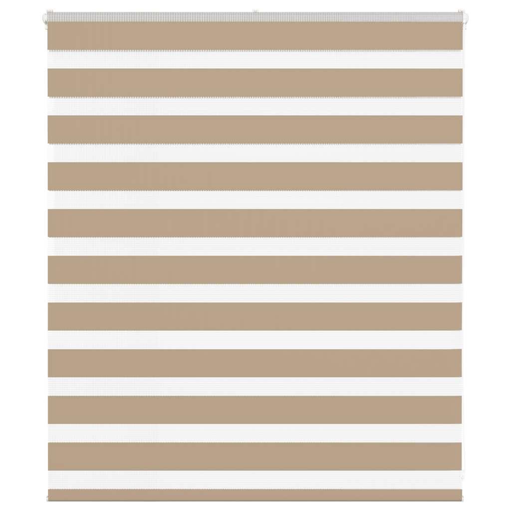 Zebragardin sandbrun 135x100 cm stofbredde 130,9 cm polyester