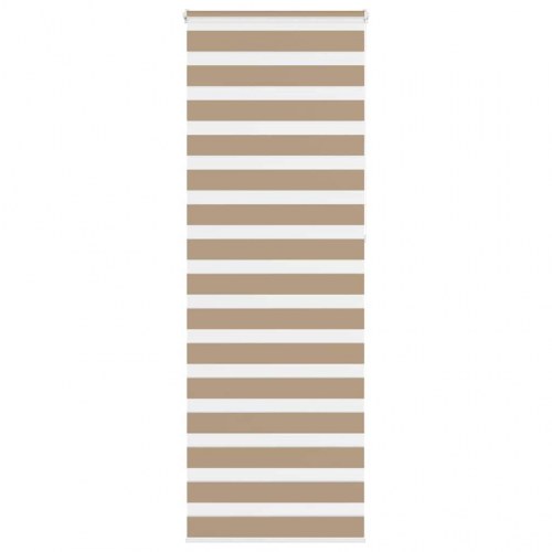Zebragardin - sandbrun 85×230 cm, stofbredde 80,9 cm, polyester