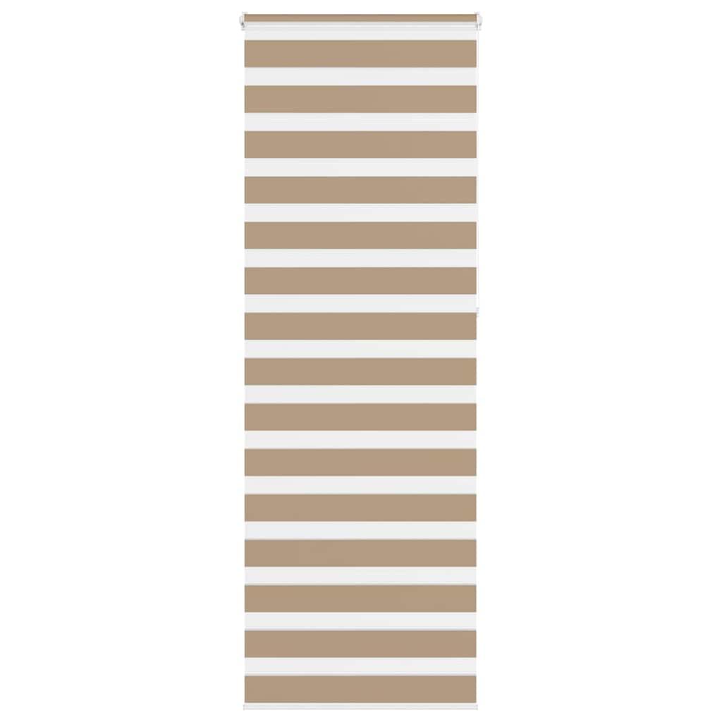 Zebragardin sandbrun 85x230 cm stofbredde 80,9 cm polyester