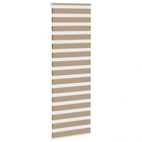 Zebragardin - sandbrun 85×230 cm, stofbredde 80,9 cm, polyester