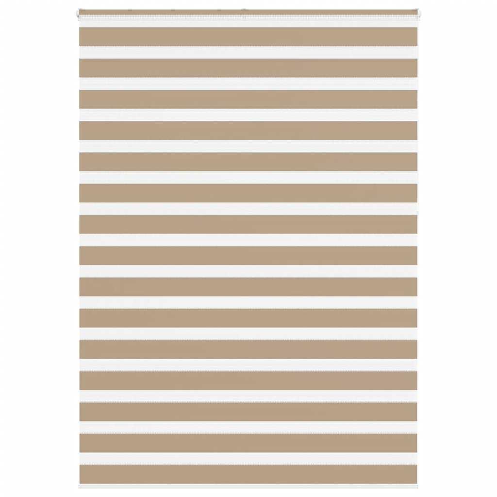 Zebragardin sandbrun 165x230 cm stofbredde 160,9 cm polyester