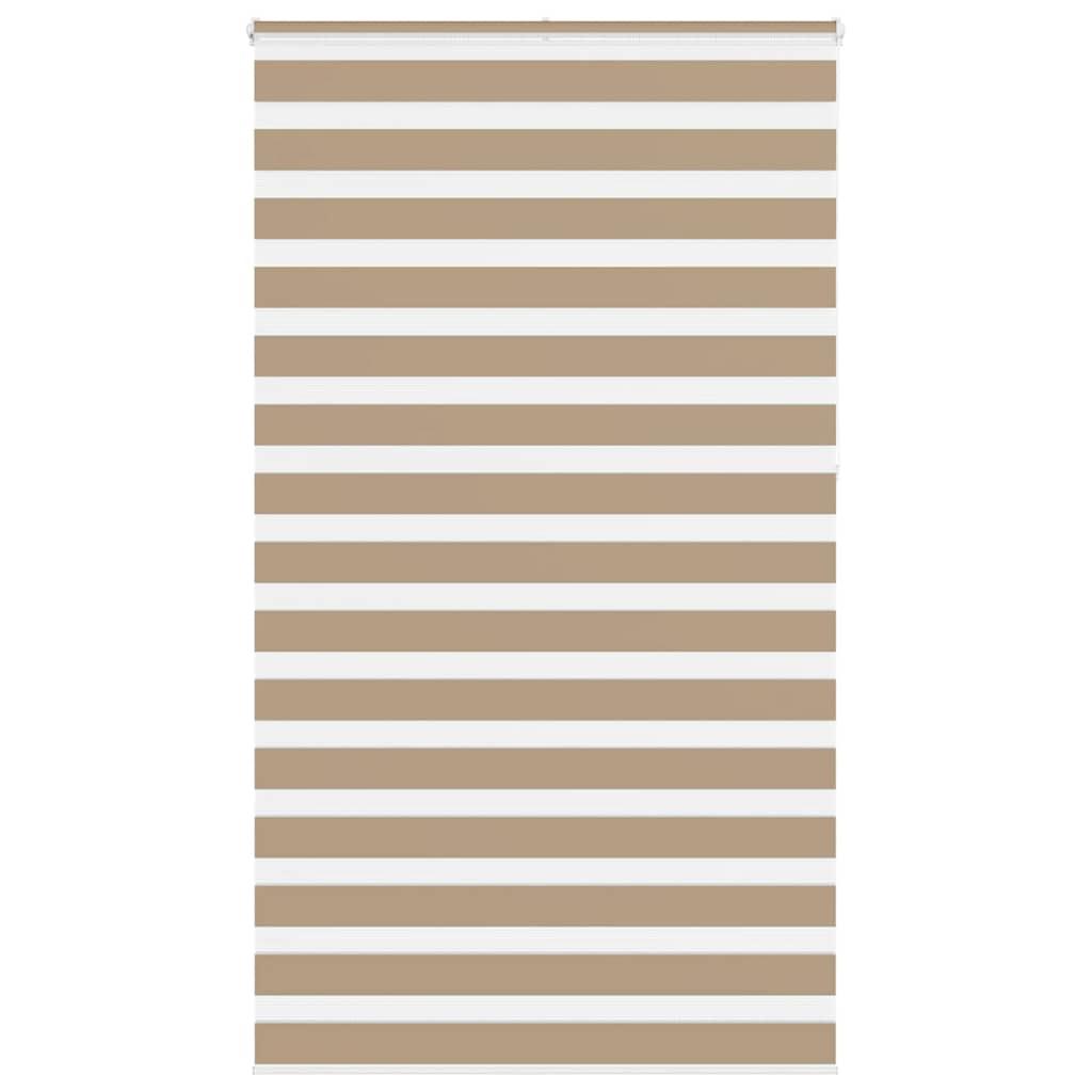 Zebragardin sandbrun 135x230 cm stofbredde 130,9 cm polyester billede