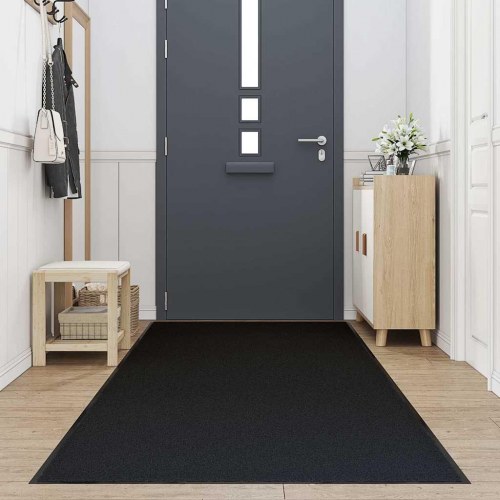Dørmåtte sort 115 x 400 cm