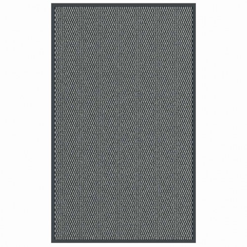 Dørmåtte antracit 90 × 150 cm - skridsikker indgangsmåtte i PP/PVC