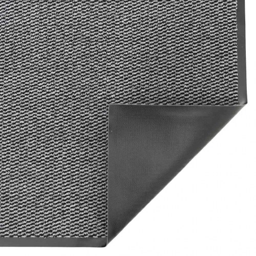 Dørmåtte antracit 90 × 150 cm - skridsikker indgangsmåtte i PP/PVC