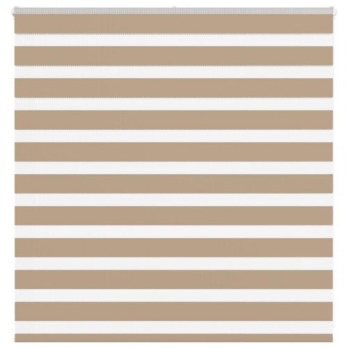 Zebragardin sandbrun 150×100 cm - stofbredde 145,9 cm, polyester