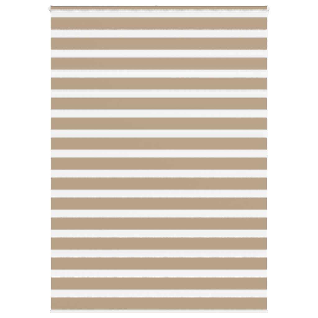 Zebragardin sandbrun 165x200 cm stofbredde 160,9 cm polyester billede