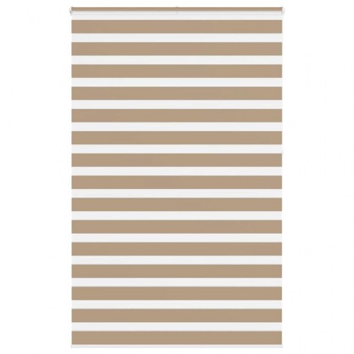 Zebragardin sandbrun 150×230 cm - stofbredde 145,9 cm, polyester