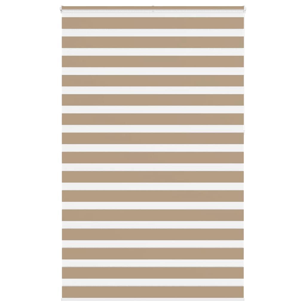 Zebragardin sandbrun 150x230 cm stofbredde 145,9 cm polyester billede