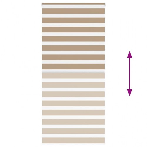 Zebragardin sandbrun 100 x 230 cm