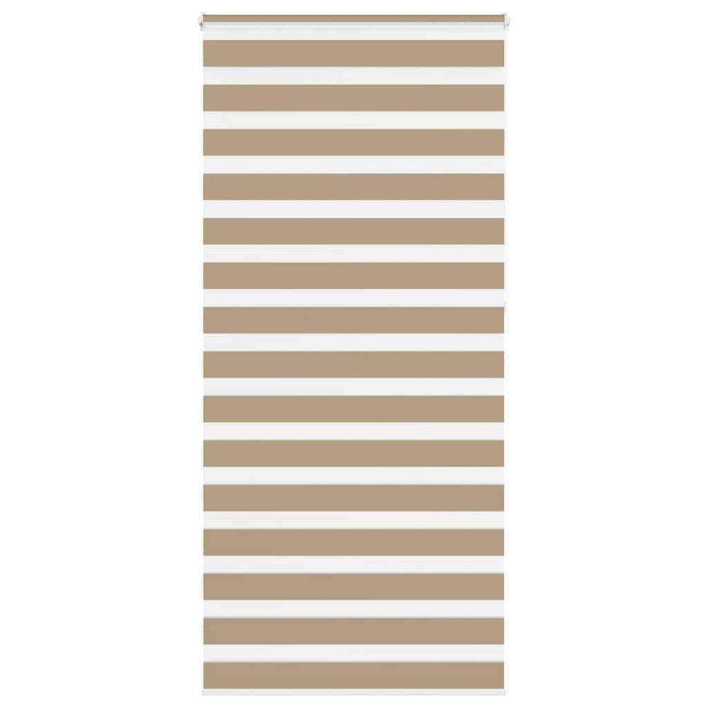 Zebragardin sandbrun 115x230 cm stofbredde 110,9 cm polyester