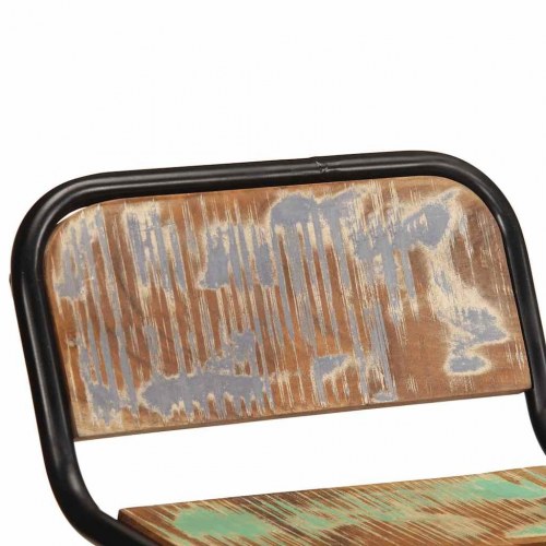 Barstole 4 stk. 46x35,5x70 cm massivt genbrugstræ