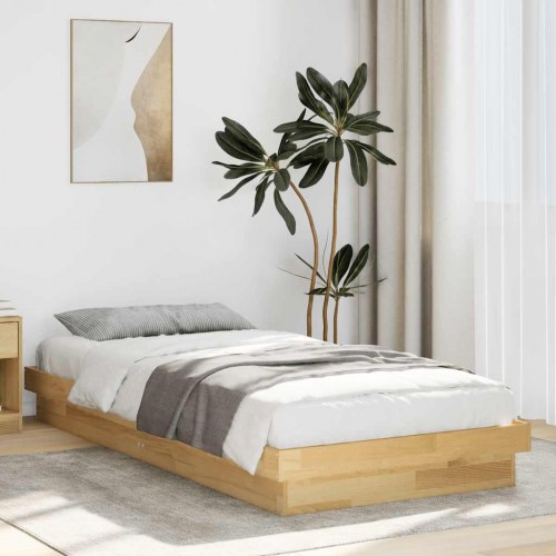 Sengeramme uden madras 80x200 cm konstrueret træ