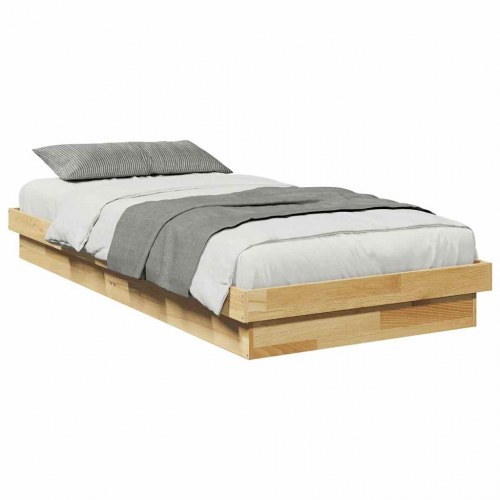 Sengeramme uden madras 80x200 cm konstrueret træ