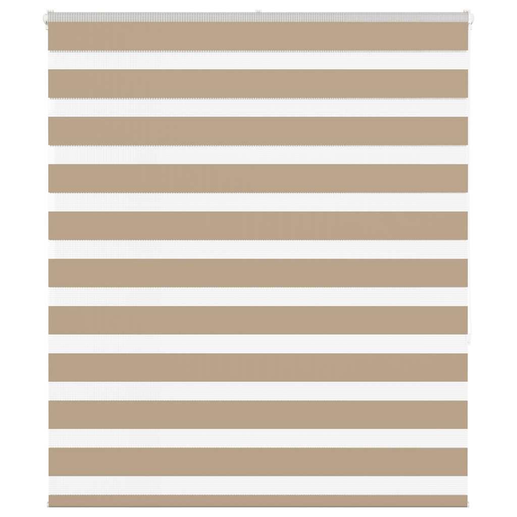Zebragardin sandbrun 120x150 cm stofbredde 115,9 cm polyester