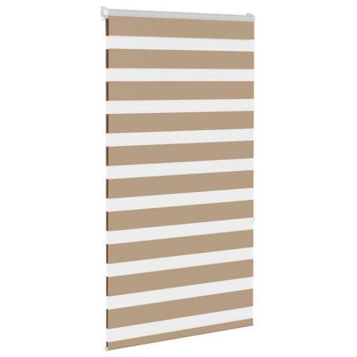 Zebragardin sandbrun 90×150 cm - stofbredde 85,9 cm i polyester