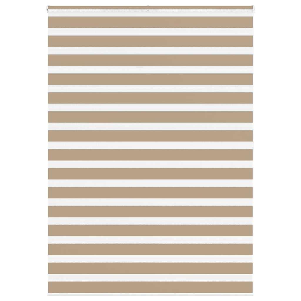 Zebragardin sandbrun 160x200 cm stofbredde 155,9 cm polyester