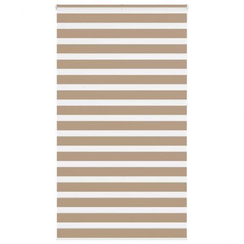 Zebragardin - sandbrun 120×230 cm, stofbredde 115,9 cm, polyester