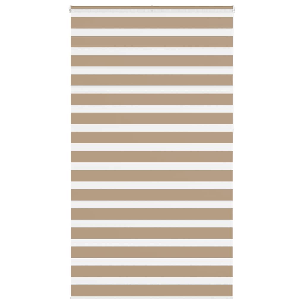 Zebragardin sandbrun 120x230 cm stofbredde 115,9 cm polyester