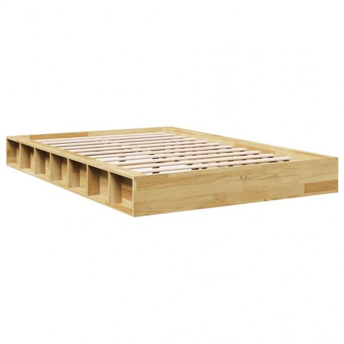 Sengeramme uden madras 120x190 cm i massivt egetræ