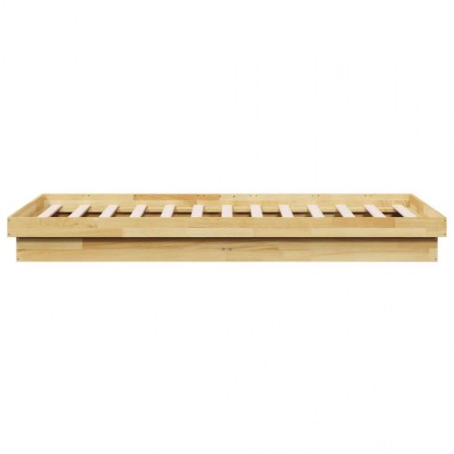 Sengeramme uden madras i massivt egetræ 75 x 190 cm