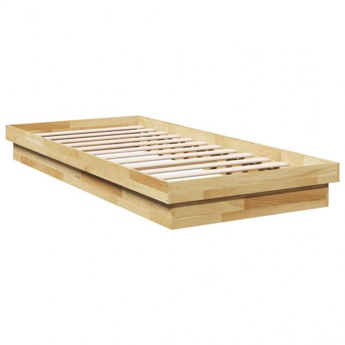 Sengeramme uden madras i massivt egetræ 75 x 190 cm