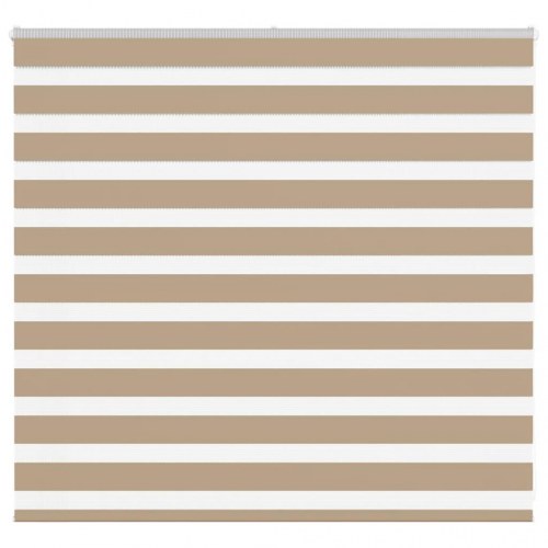 Zebragardin sandbrun 165×100 cm - stofbredde 160,9 cm, polyester