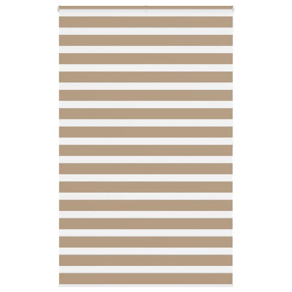 Zebragardin sandbrun 140x200 cm stofbredde 135,9 cm polyester billede