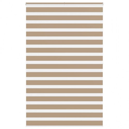 Zebragardin - sandbrun 150×200 cm, stofbredde 145,9 cm, polyester