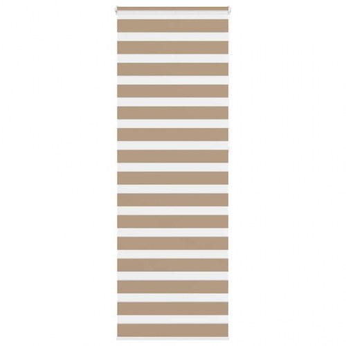Zebragardin sandbrun 90×230 cm - stofbredde 85,9 cm, polyester