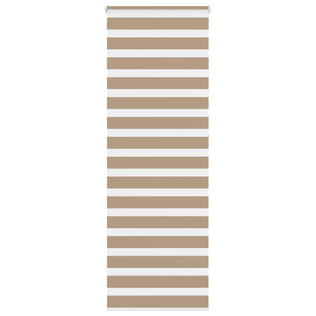 Zebragardin sandbrun 90x230 cm stofbredde 85,9 cm polyester