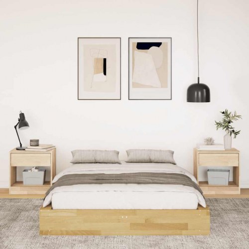 Sengeramme i massivt egetræ 120 x 200 cm