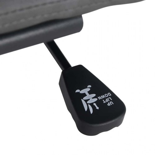 Drejelig kontorstol beige krøllet uld-lignende stof