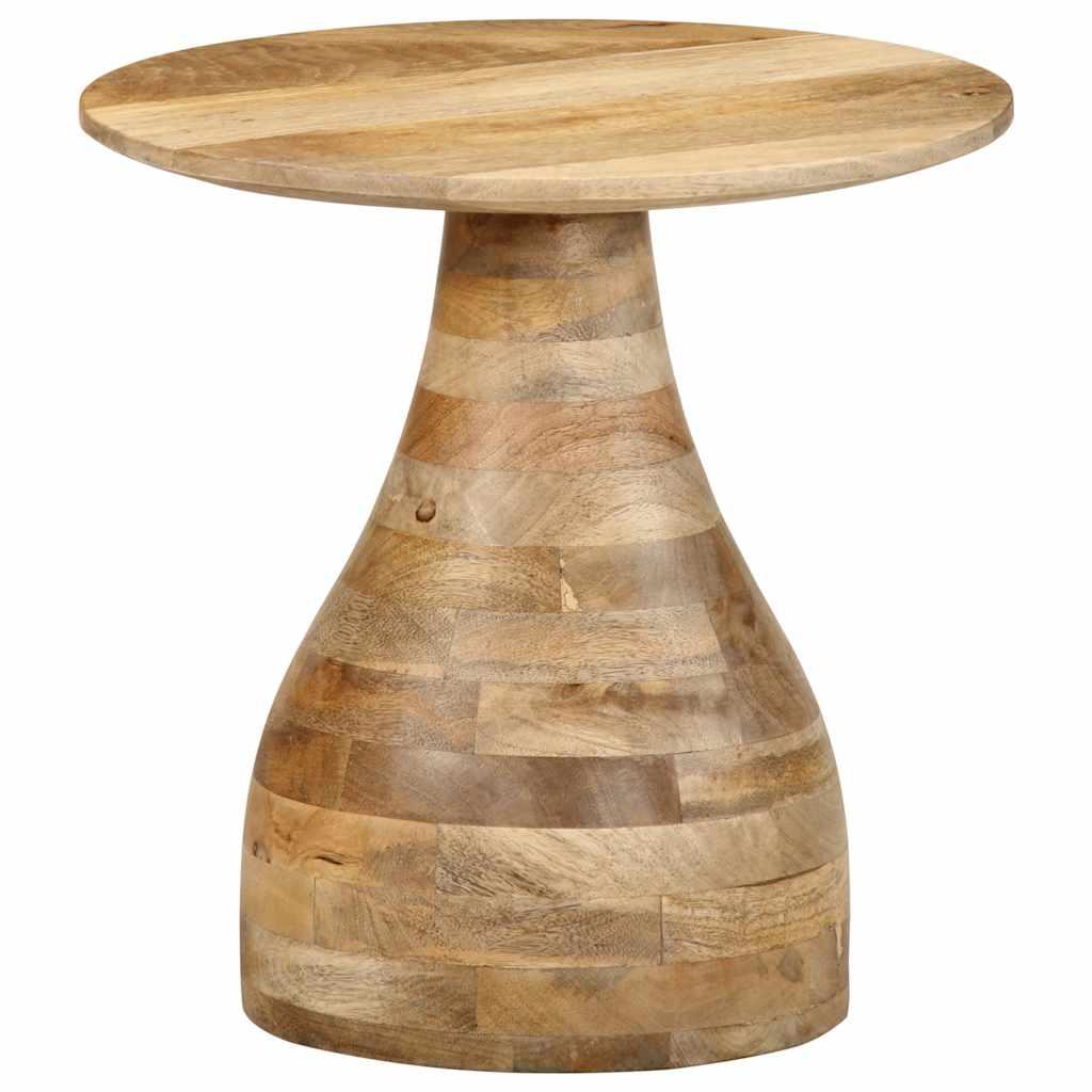 Sidebord Ø40x40 Cm Massivt Mangotræ