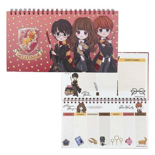 Harry Potter ugentlig planner - rød (papir)