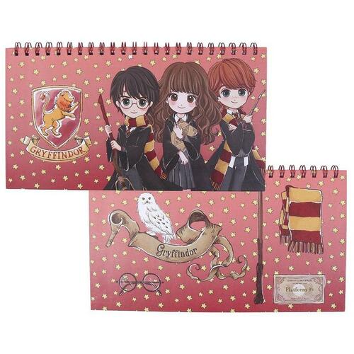 Harry Potter ugentlig planner - rød (papir)