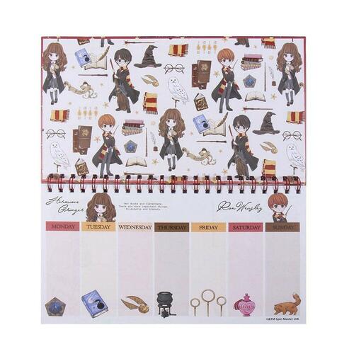 Harry Potter ugentlig planner - rød (papir)