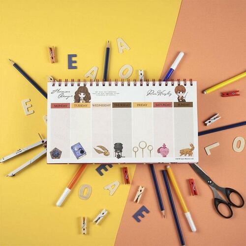 Harry Potter ugentlig planner - rød (papir)