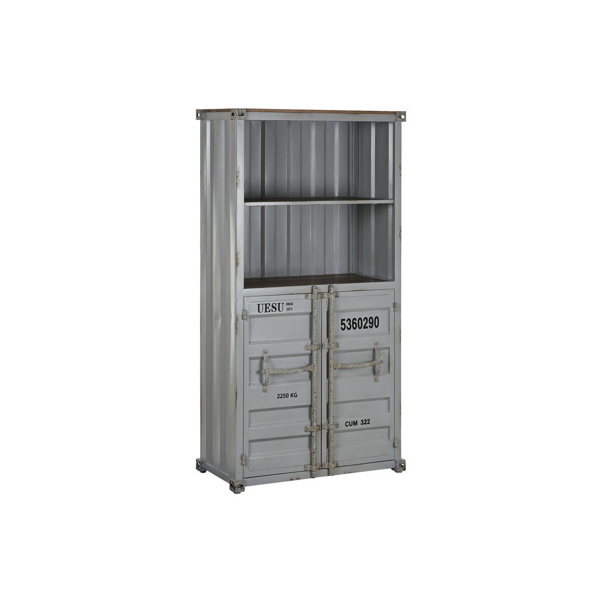 Hylder Home ESPRIT Grå Himmelblå Metal Træ MDF 87 x 44 x 168,5 cm