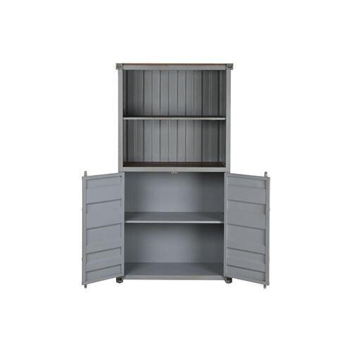 Hylder Home ESPRIT Grå Himmelblå Metal Træ MDF 87 x 44 x 168,5 cm