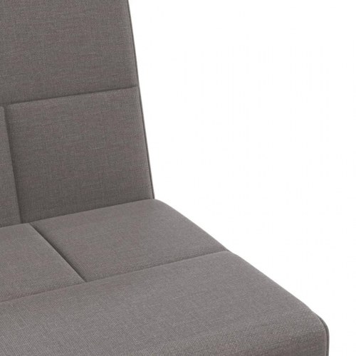 Sovesofa med kopholdere i stof - gråbrun