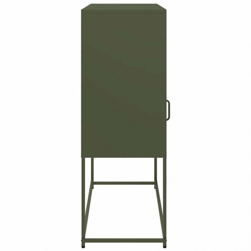 Skab 100,5x39x107 cm koldvalset stål olivengrøn