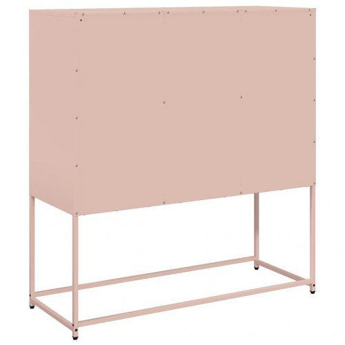 Skænk 100,5x39x107 cm koldvalset stål lyserød