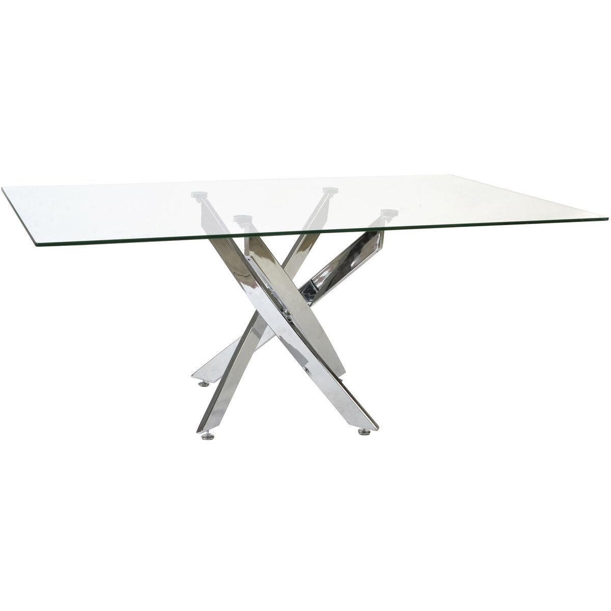 Spisebord Dkd Home Decor Gennemsigtig Metal Krystal 150 X 90 X 75 Cm