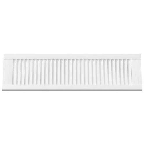 Skabslåger 4 stk. 99x29,5 cm lameldesign hvid