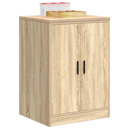 Garageopbevaringsskab Sonoma eg 60x51x85cm Massivt træ Fyrretræ