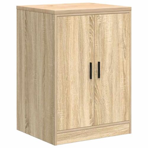Garageopbevaringsskab Sonoma eg 60x51x85cm Massivt træ Fyrretræ