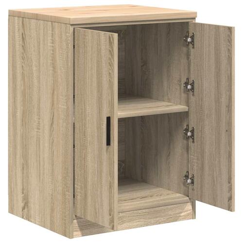 Garageopbevaringsskab Sonoma eg 60x51x85cm Massivt træ Fyrretræ