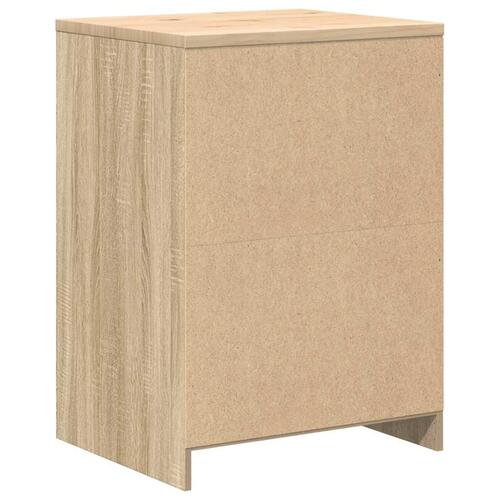 Garageopbevaringsskab Sonoma eg 60x51x85cm Massivt træ Fyrretræ