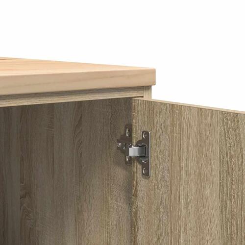Garageopbevaringsskab Sonoma eg 60x51x85cm Massivt træ Fyrretræ